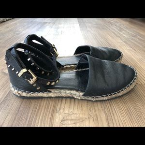 Kenneth Cole Black Sandal Espadrilles